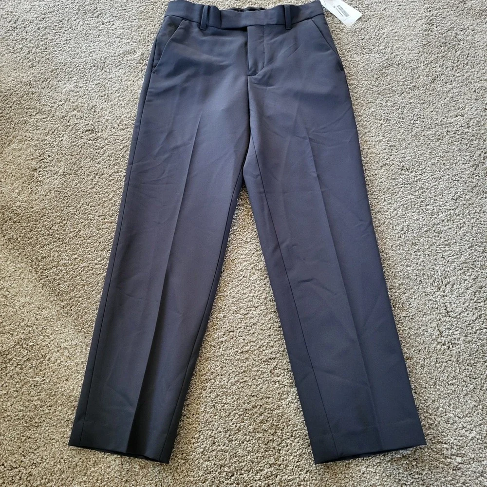 Calvin Klein Kids Flat Front Stretch Slim Fit Pants‎ Gray Size 10 Regular NWT